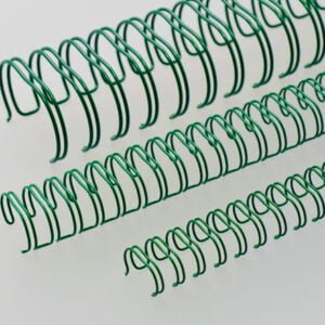 Renz Ring Wire, 3:1, Nr.08, A4, Ø 1/2" 12,7mm, Grøn, 34 loops, 100 i pakke antal