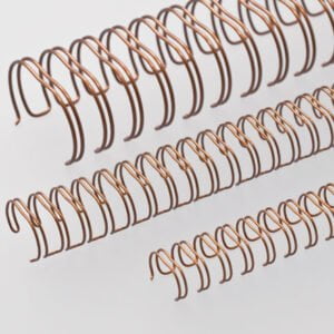Renz Ring Wire, 3:1, Nr.08, A4, Ø 1/2" 12,7mm, Bronze, 34 loops, 100 i pakke antal