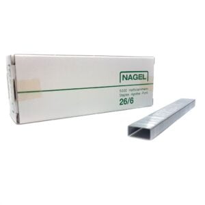 Hæfteklammer, Nagel, 26/6 - Sort