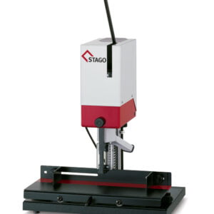 Stago, PB1006SP, Enkeltspindlede papirboremaskine  Boring dia. 2-8mm, med glidebord med 6 gange prog