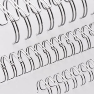 Renz Ring Wire, Nr.03, A4, 3:1 Ø 3/16" (5.5 mm), No nylon sølv, 34 loops, 100 i pakke antal