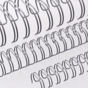 Renz Ring Wire, Nr.03, A4, 3:1 Ø 3/16" (5.5 mm),  grå, 34 loops, 100 i pakke antal