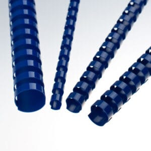 Renz Combs plastik binding back A4, Ø 8 mm, blå, 21 rings, max. 50 ark, 100 stk.