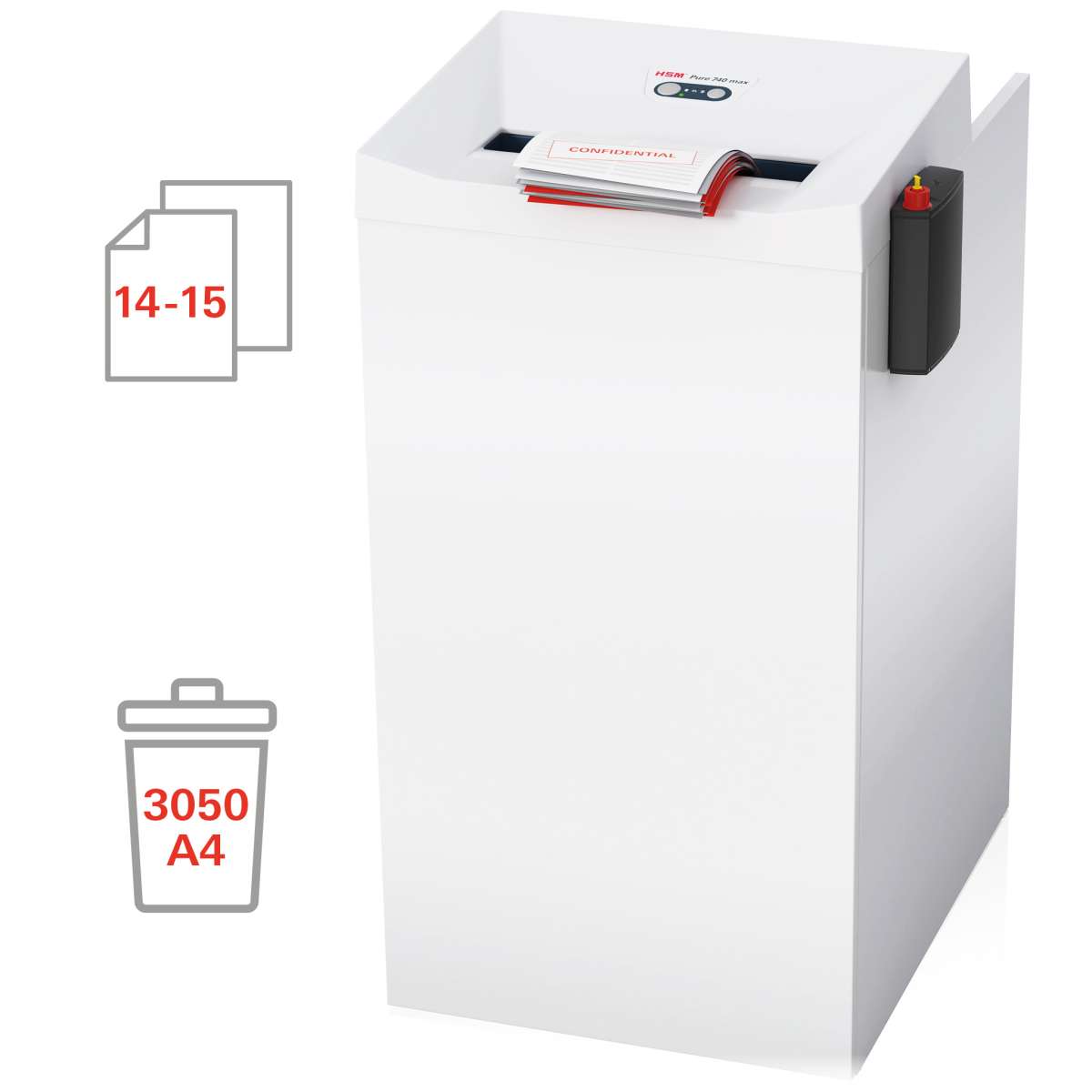 Makulator HSM Pure 740 max - 1,9 x 15 mm