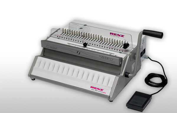 RENZ eco 360 comfort, 2:1 pitch (23 loops in A4 size), combined electrical punch and closing mac