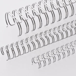 Renz Ring Wire, 3:1, Nr.04, A5, Ø 1/4" 6,9mm, Hvid, 24 loops, 100 i pakke antal