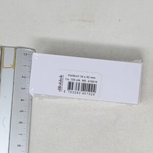 VISITKORT - 34 x 92mm  CA. 100 STK