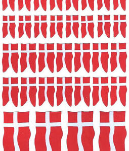 STICKERS  DANNEBROG 3 STR.