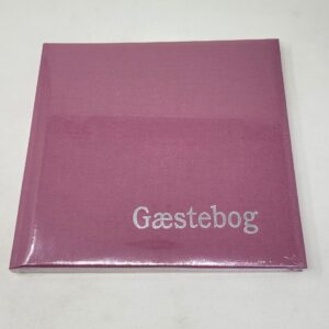 Gæstebog 23X25Mm Rød Til Forsendelse - produktbillede