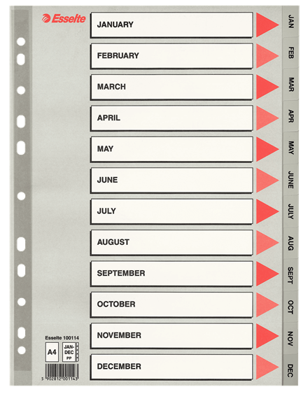 Register A4 Grå Til Forsendelse - produktbillede