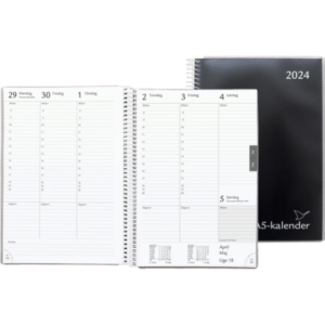 Spiral A5 Sort Til Forsendelse - produktbillede