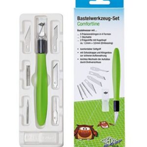 Hobbyknivsæt Grøn Til Forsendelse - produktbillede