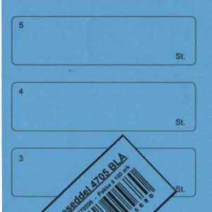 Stemmesedler 95X210Mm Blå Til Forsendelse - produktbillede