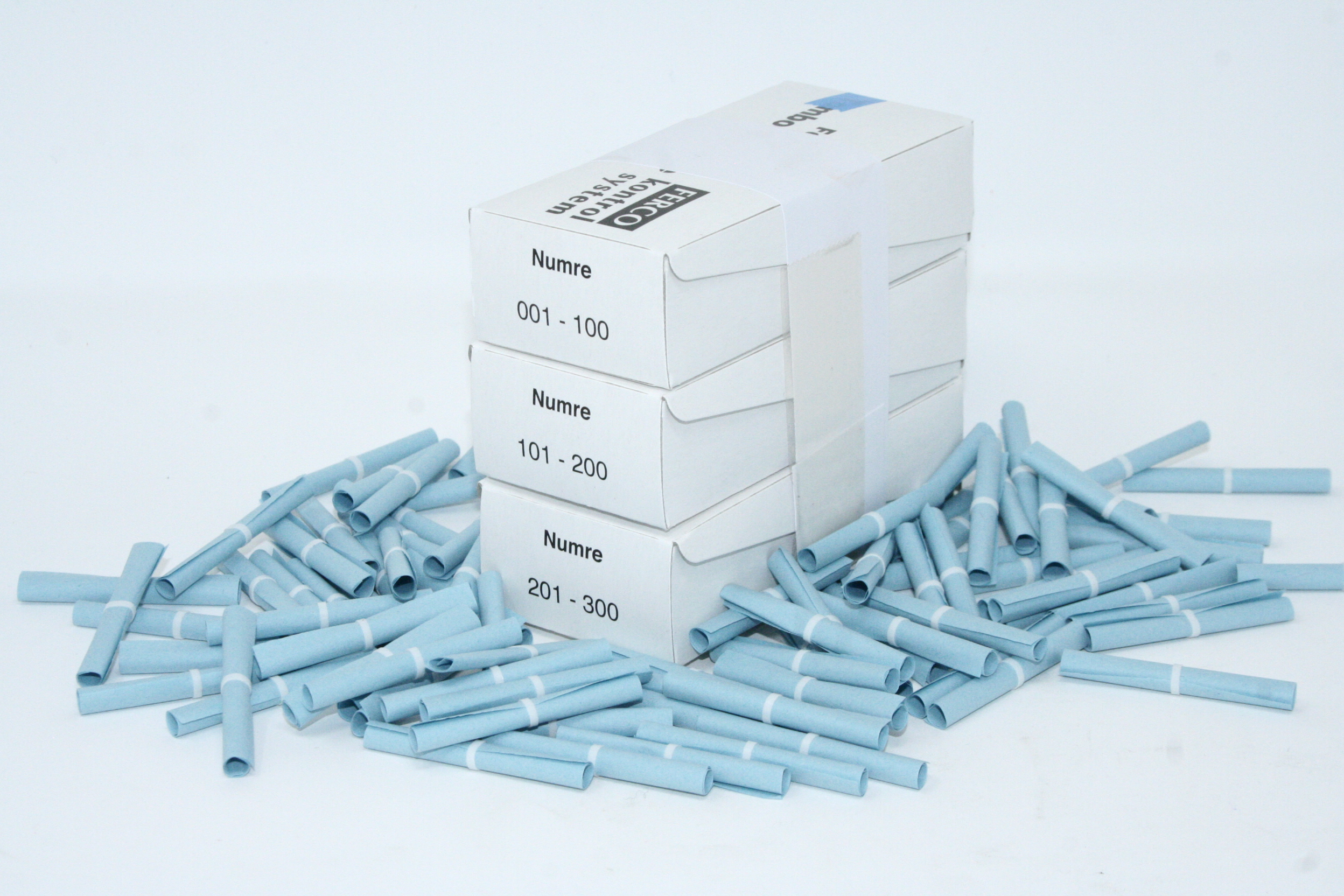 Tombolanumre Blå Til Forsendelse - produktbillede