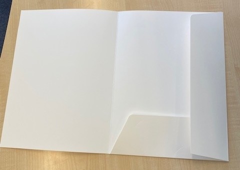 Mappe A4 Hvid Til Forsendelse - produktbillede