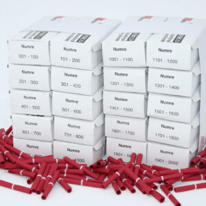 Tombolanumre 2000 Rød Til Forsendelse - produktbillede