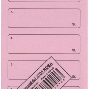 Stemmesedler 95X210Mm Til Forsendelse - produktbillede