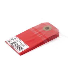 Manillamærker 40X80Mm Rød Til Forsendelse - produktbillede
