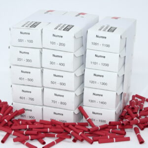 Tombolanumre 1500 Rød Til Forsendelse - produktbillede