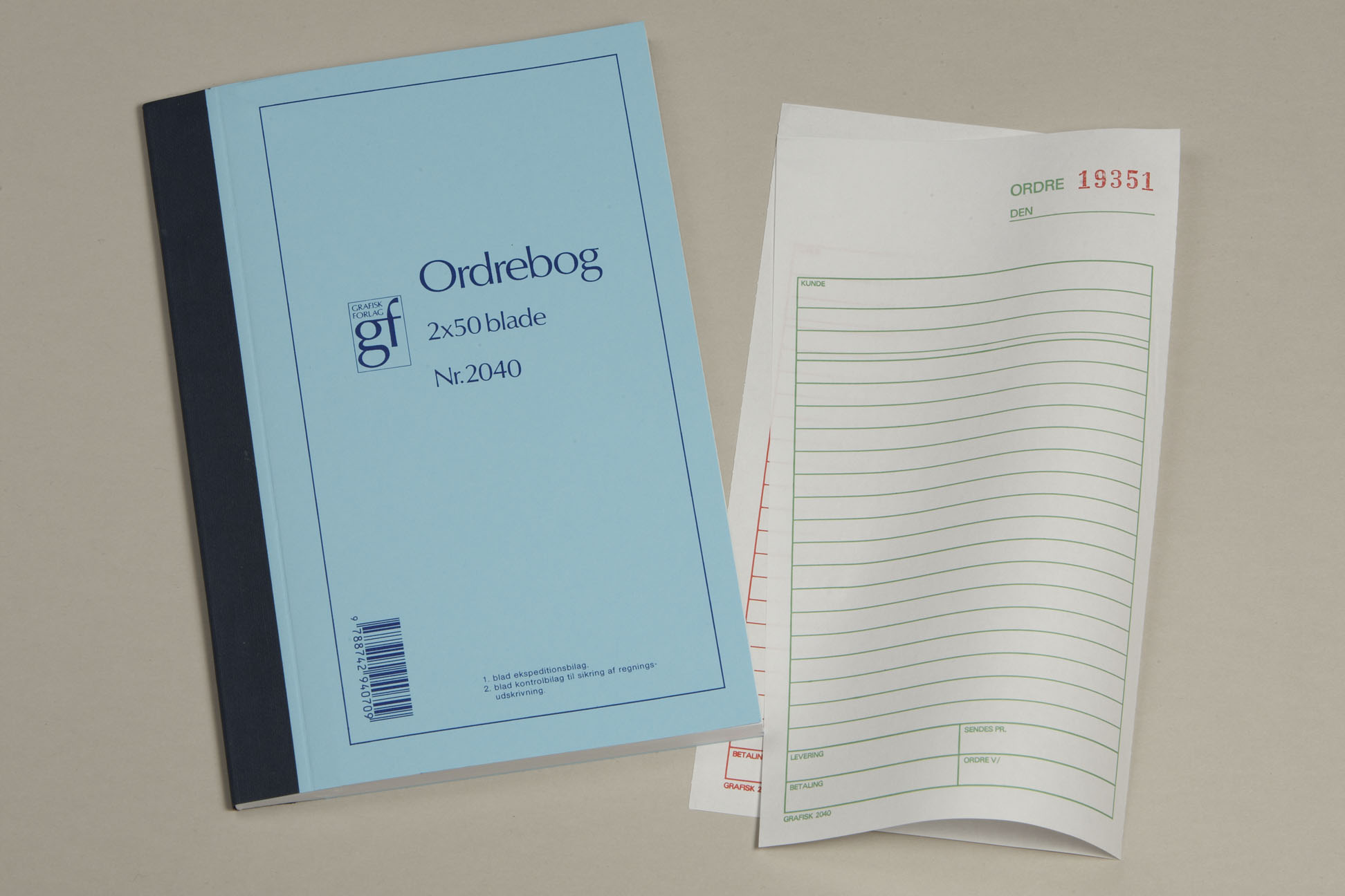 Ordrebog Gf2040 108X200Mm Til Forsendelse - produktbillede