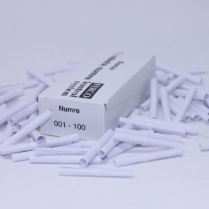 Tombolanumre Hvid Til Forsendelse - produktbillede