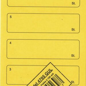 Stemmesedler 95X210Mm Gul Til Forsendelse - produktbillede