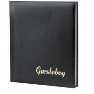 Gæstebog 23X25Mm Sort Til Forsendelse - produktbillede