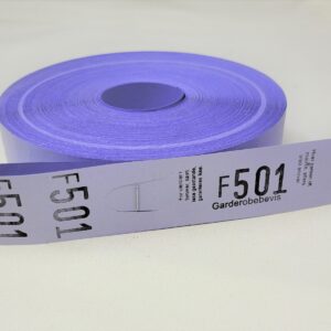 Garderobenumre 30X150Mm Til Forsendelse - produktbillede