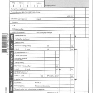 Lønkvittering Gf2341 210X148Mm Til Forsendelse - produktbillede