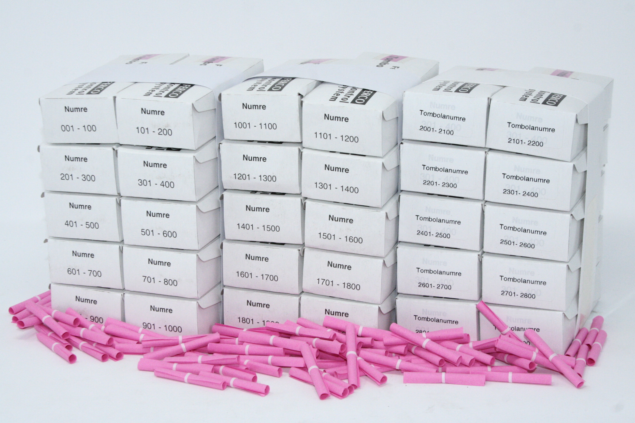 Tombolanumre 3000 Til Forsendelse - produktbillede