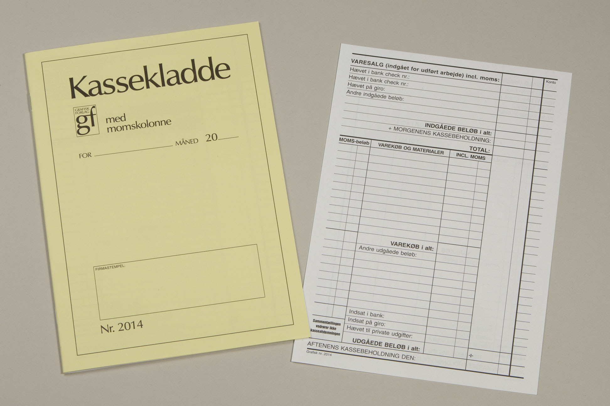 Kassekladde 2014 140X205Mm Til Forsendelse - produktbillede