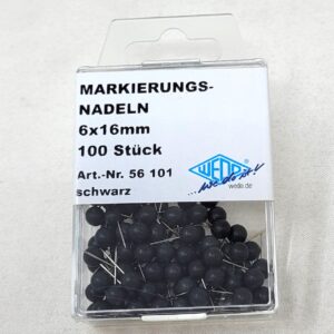 Kortnåle Sort Til Forsendelse - produktbillede