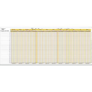 Ferieplan 2025 Gul Til Forsendelse - produktbillede