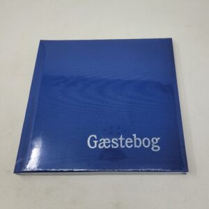 Gæstebog 23X25Mm Blå Til Forsendelse - produktbillede