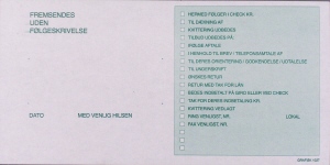 Følgeskrivelse Gf1037 210X105Mm Til Forsendelse - produktbillede