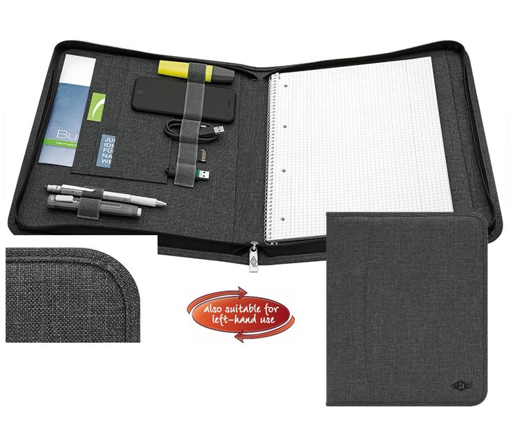 Konferencemappe A4 5X4Mm Grå - produktbillede