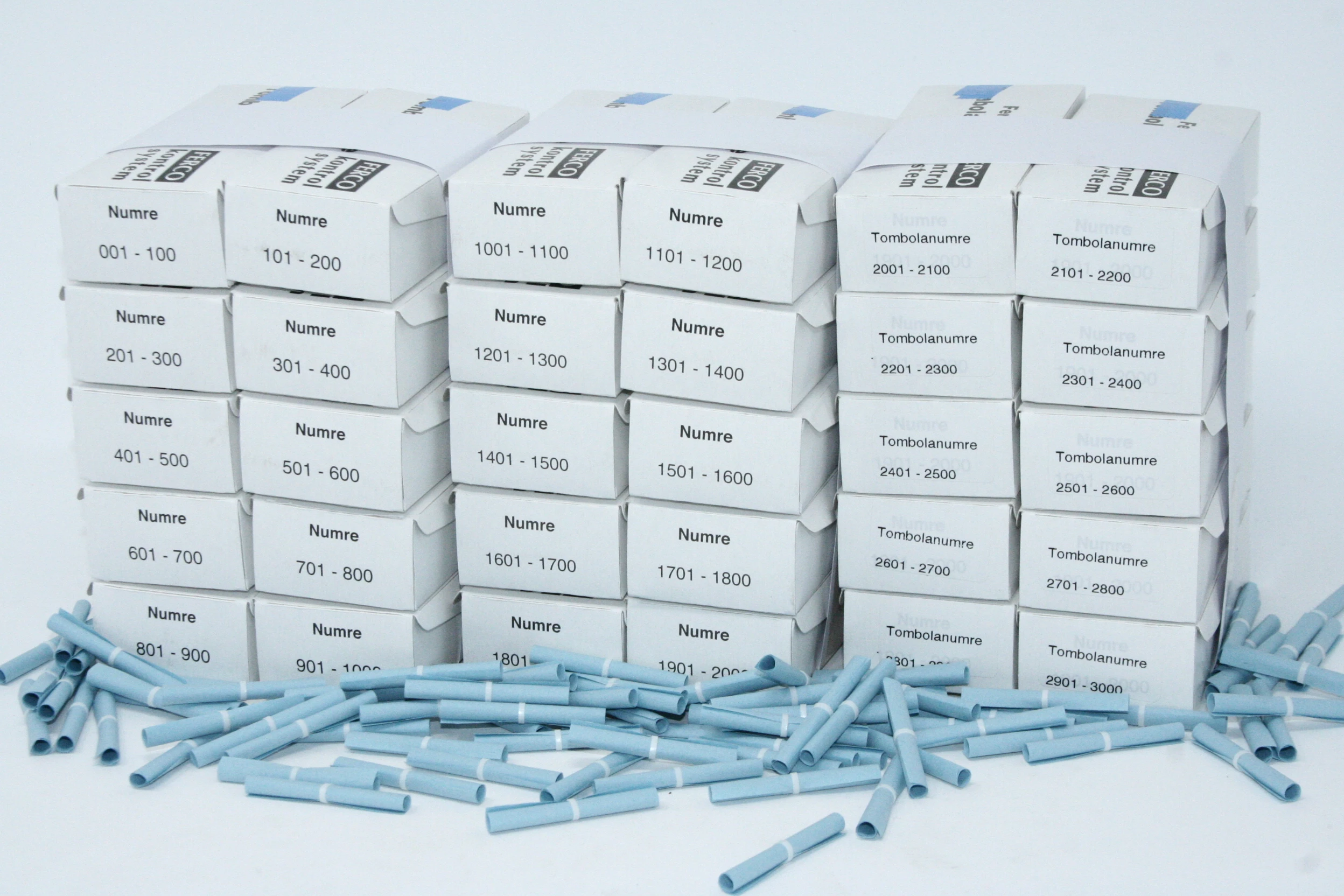 Tombolanumre 3000 Blå Til Forsendelse - produktbillede
