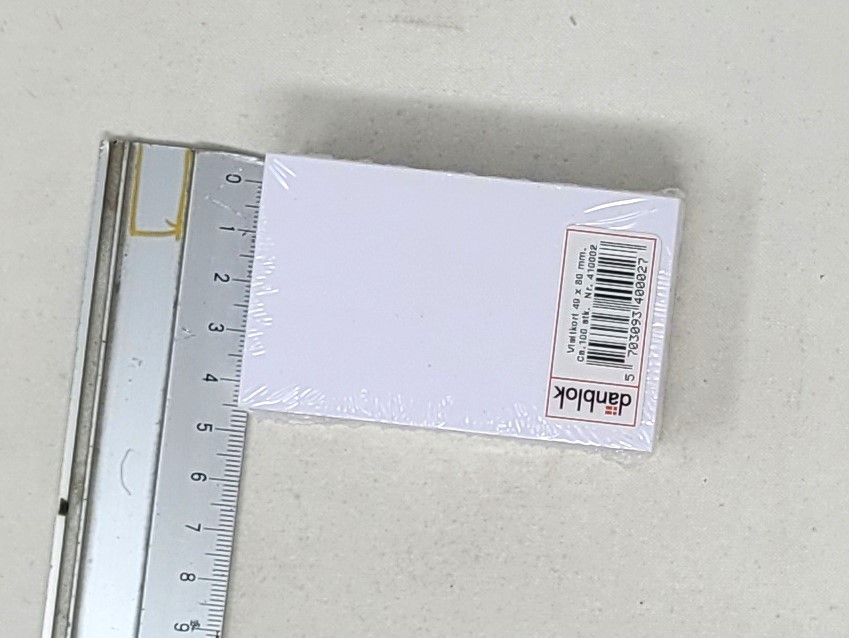 Visitkort 49X80Mm Til Forsendelse - produktbillede