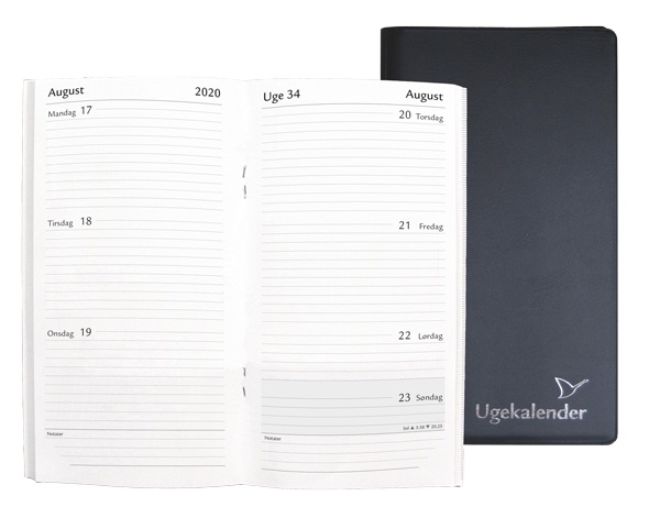 Ugekalender 2026 Sort Til Forsendelse - produktbillede