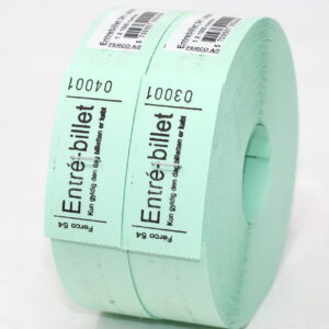 Entrebilletter Grøn Til Forsendelse - produktbillede