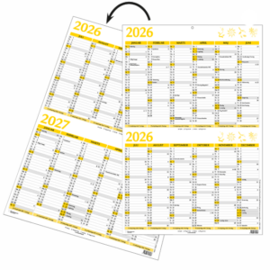 Vægkalender A3 Til Forsendelse - produktbillede