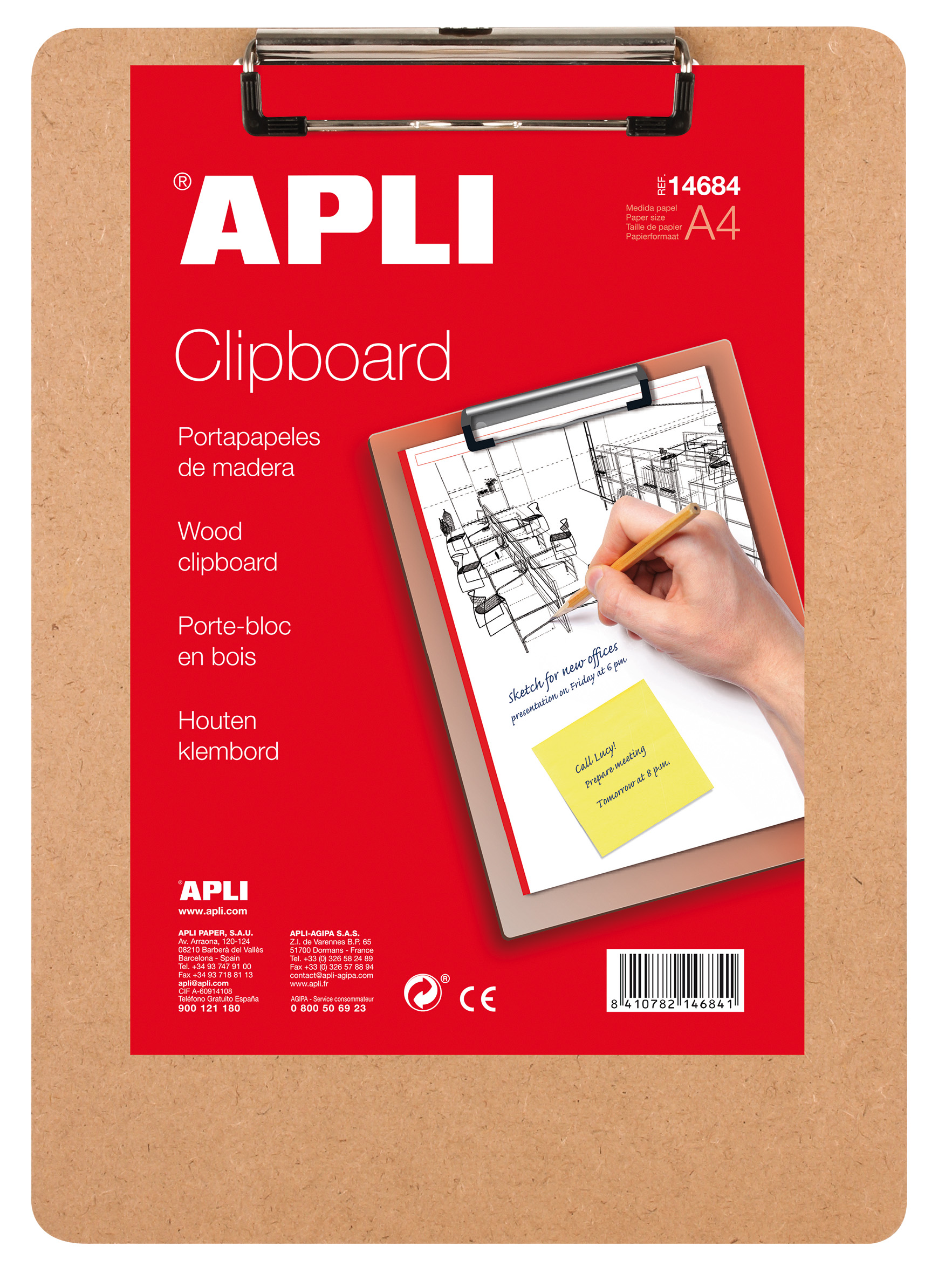Clipboard A4 Til Forsendelse - produktbillede