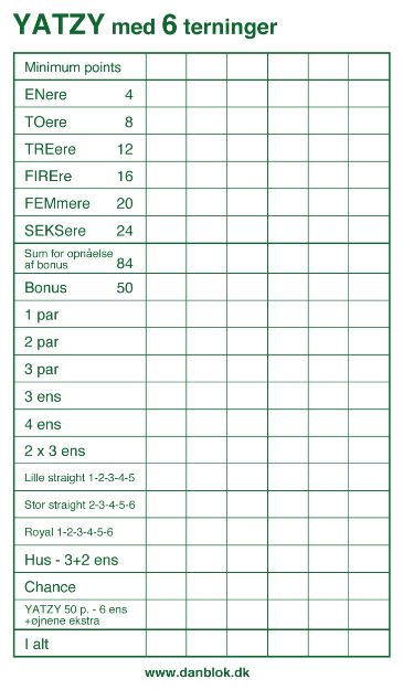 Yatzy Til Forsendelse - produktbillede