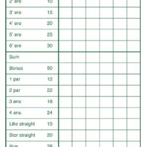 Yatzy Til Forsendelse - produktbillede