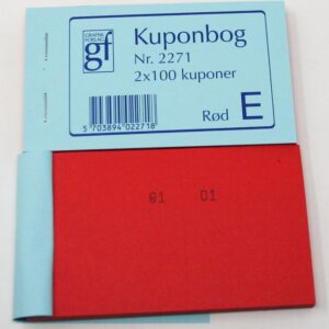 Kupon 120X70Mm Rød Til Forsendelse - produktbillede