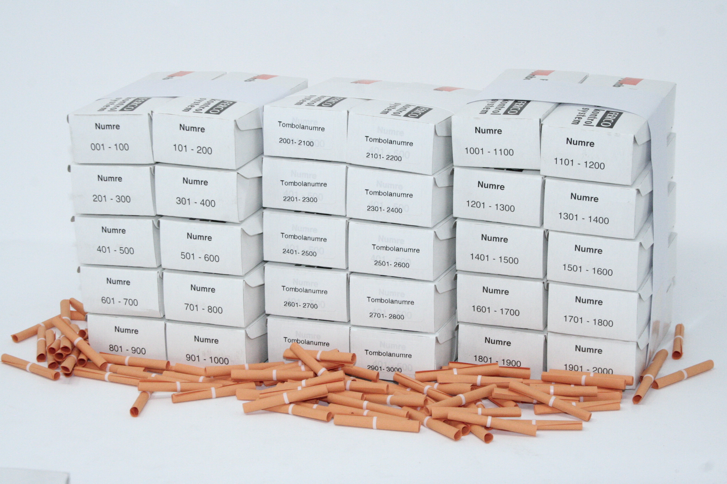Tombolanumre 3000 Til Forsendelse - produktbillede