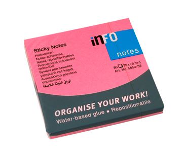 Sticky 75X75Mm Til Forsendelse - produktbillede