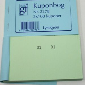 Kupon 120X70Mm Grøn Til Forsendelse - produktbillede