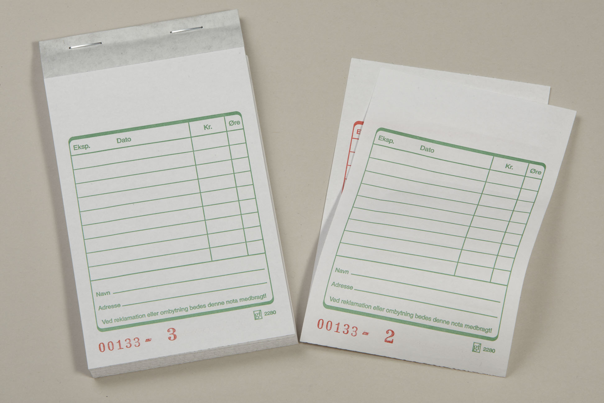 Kasseblok 2641 85X145Mm Til Forsendelse - produktbillede