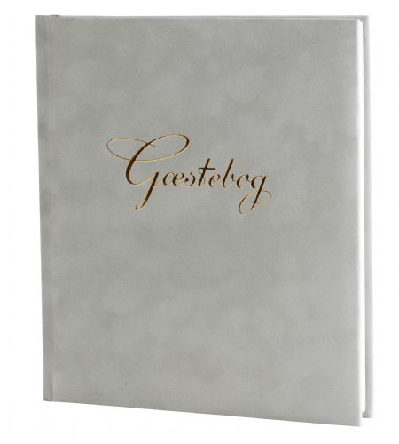 Gæstebog 23X25Mm Grå Til Forsendelse - produktbillede